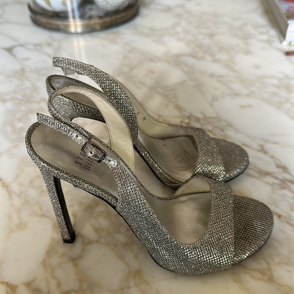 Stuart Weitzman silver heel.. heels are 5 inches long.Size 6 - Picture 2 of 6